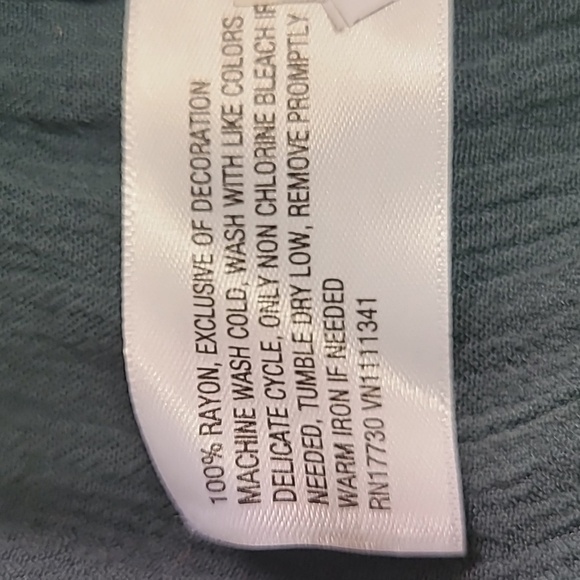 Knox Rose Womens Long Balloon Sleeves, Size XXL, Hunter Green * NEW* - Picture 8 of 8